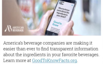 America’s Beverage Companies Launch Good to Know Transparency Initiative